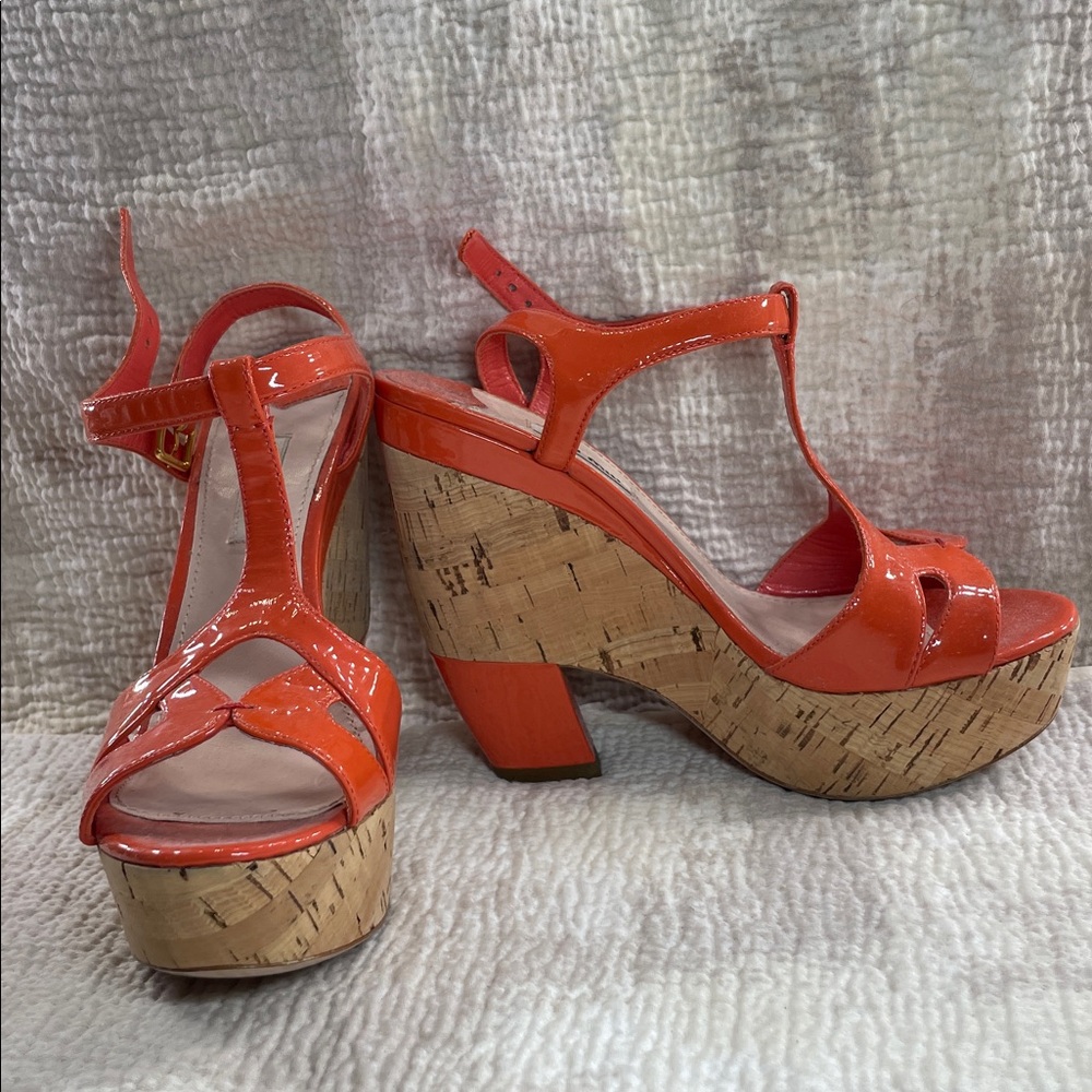 Miu Miu Vibrant Orange Sandals